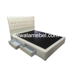 Divan Ukuran 100 - DIVAN 2 LACI NA 002 / Black / White